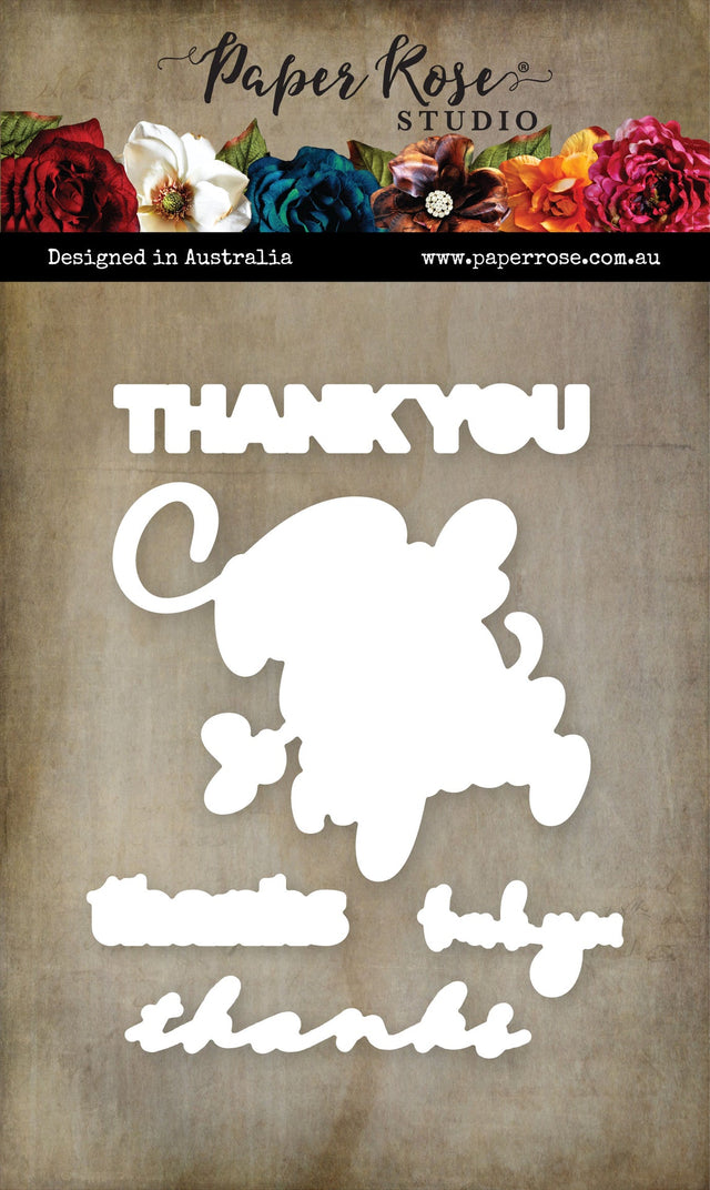 Thank You Metal Die Set 34404 - Paper Rose Studio