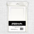 Rectangle Window Tri Fold White Card Bases - 4.25 x 5.5" - 10 pieces 34590 - Paper Rose Studio