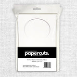 Oval Window Tri Fold White Card Bases - 4.25 x 5.5" - 10 pieces 34596 - Paper Rose Studio