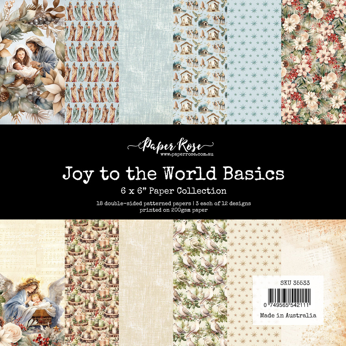 Joy to the World Basics 6x6 Paper Collection 35533 - Paper Rose Studio