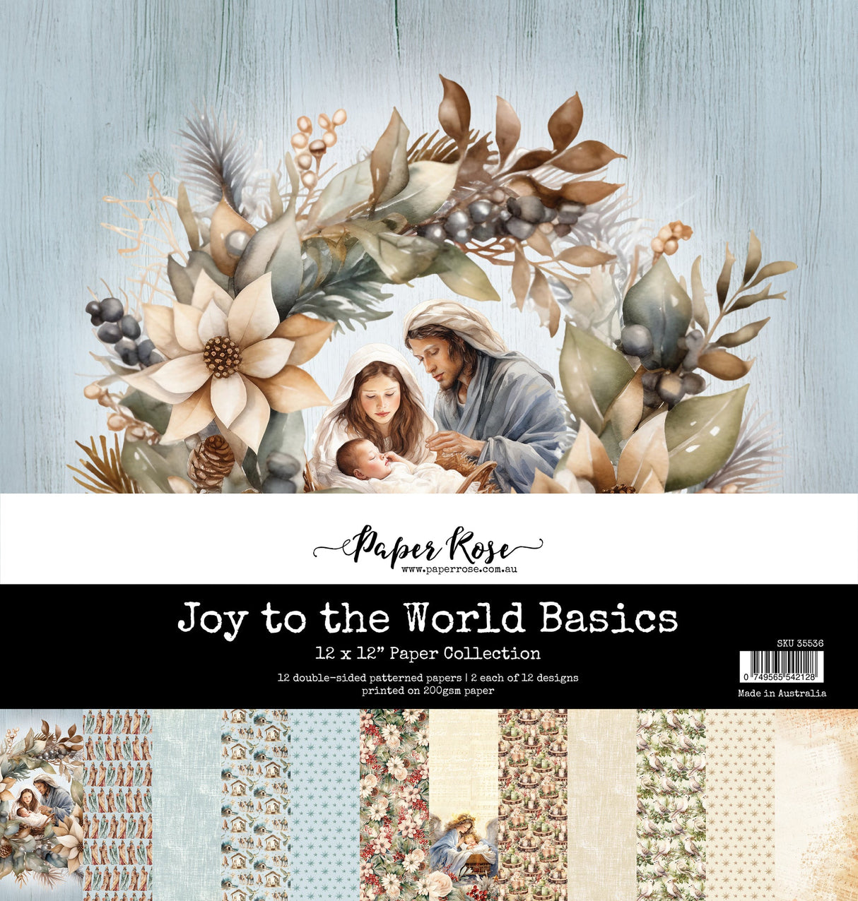 Joy to the World Basics 12x12 Paper Collection 35536 - Paper Rose Studio