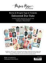 Merry and Bright 6x8" Tags & Tickets Embossed Die Cuts 35698 - Paper Rose Studio