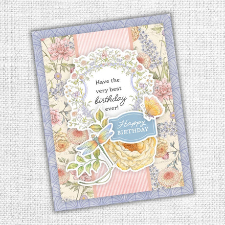 Words of Wisdom 6 x 8" Floral Embossed Die Cuts 35638