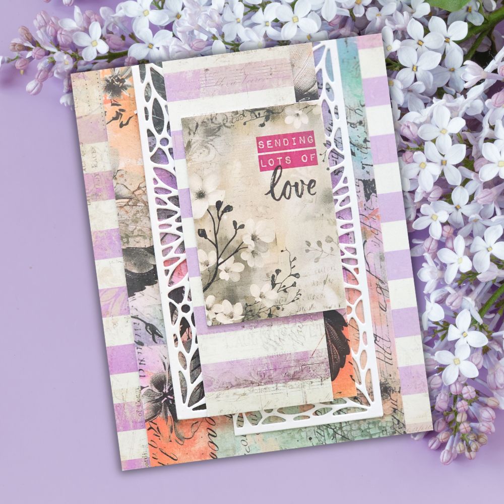 Portraits in Bloom LIMITED EDITION Papercuts Cardmaking Kit with METAL DIES 36703