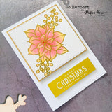 Christmas Poinsettia Clear Stamp Set 30303 - Paper Rose Studio