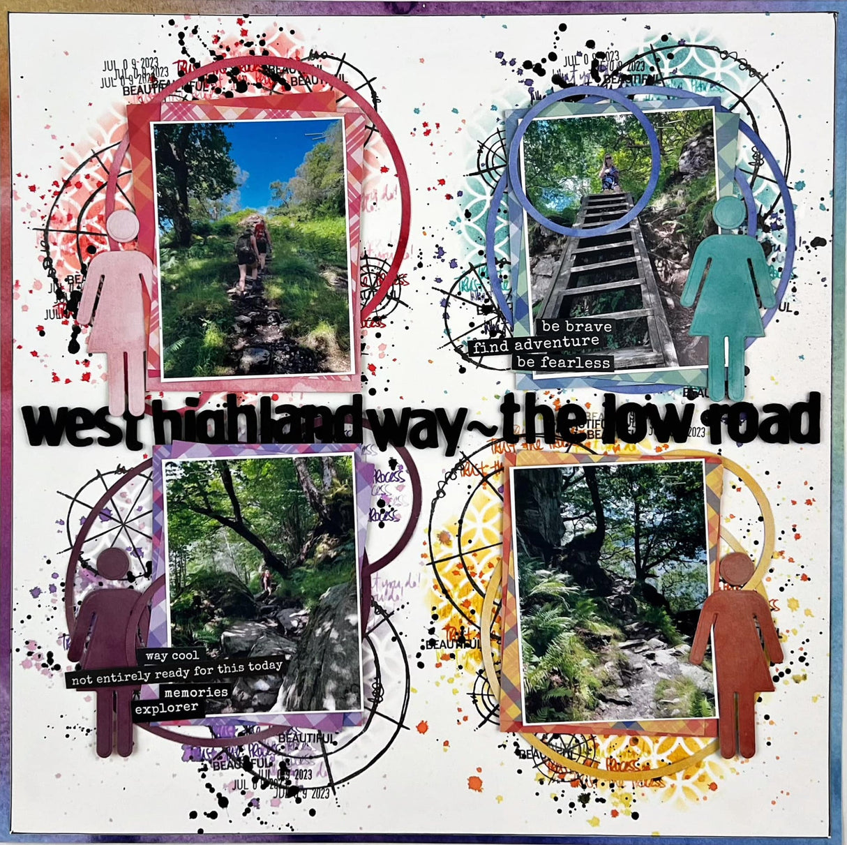 Leafy Circle Lattice 6x6" Stencil 21546 - Paper Rose Studio