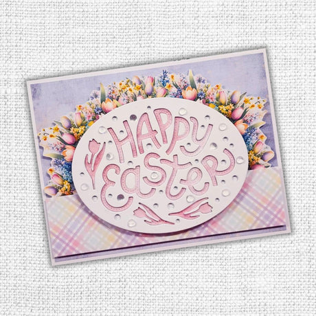 Happy Easter Oval Metal Cutting Die 29659 - Paper Rose Studio
