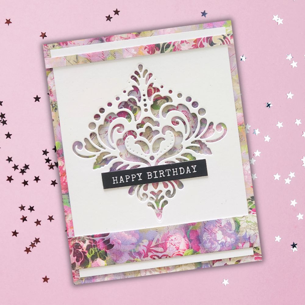 Portraits in Bloom LIMITED EDITION Papercuts Cardmaking Kit with METAL DIES 36703