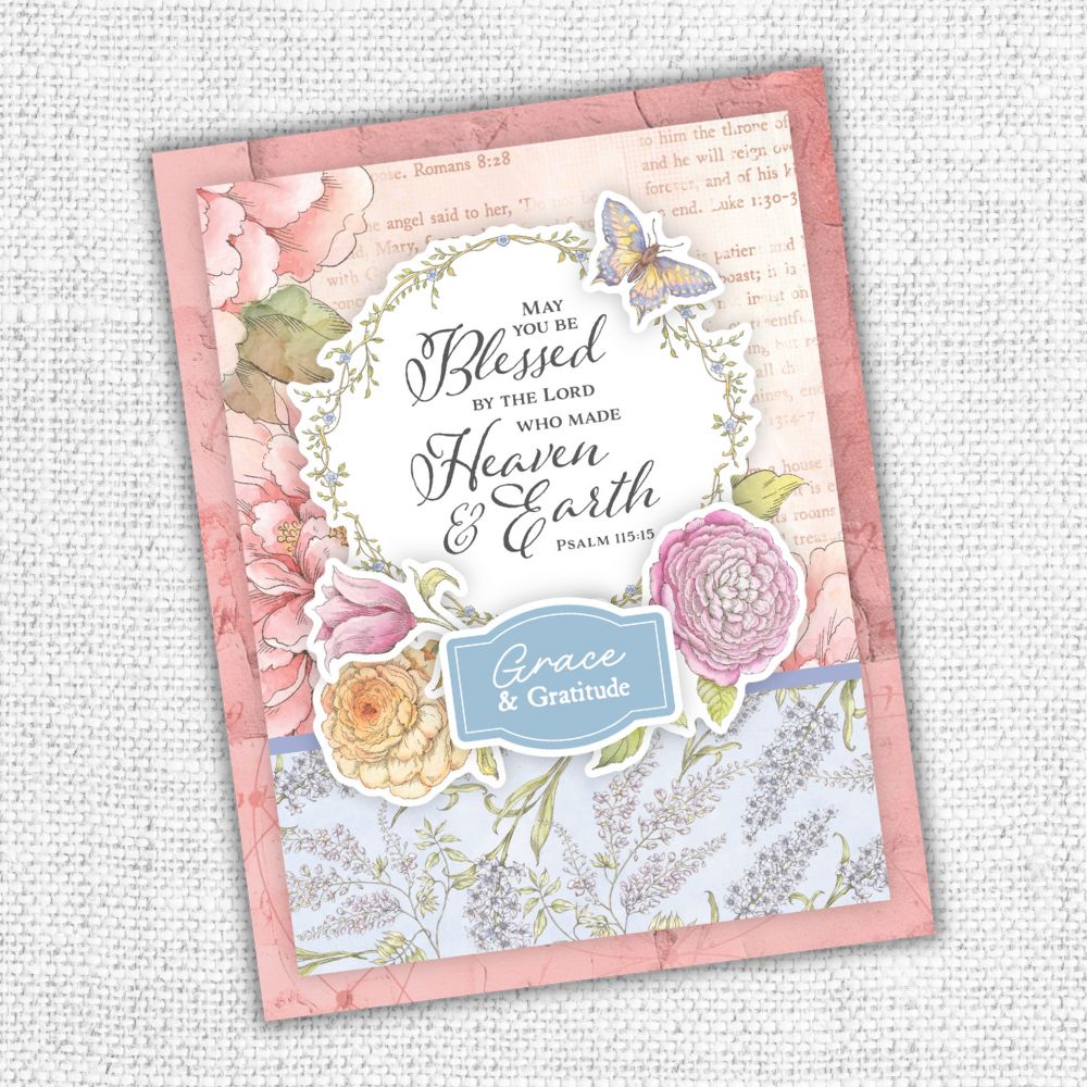 Words of Wisdom 6 x 8" Scripture Embossed Die Cuts 35593 - Paper Rose Studio