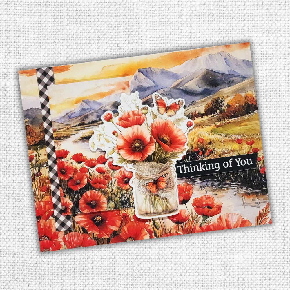 Poppy Garden Embossed Die Cuts 34665 - Paper Rose Studio