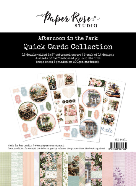 Afternoon in the Park 6x8" Quick Cards Collection 34371 - Paper Rose Studio