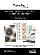 Afternoon in the Park 6x8 Cardstock Sticker Pack - Typewriters 33408 - Paper Rose Studio