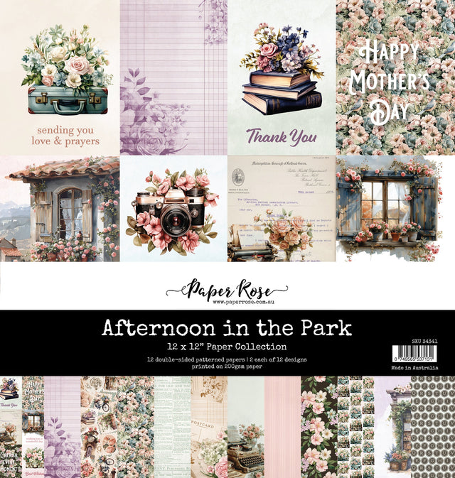 Afternoon in the Park 12x12 Paper Collection 34341 - Paper Rose Studio