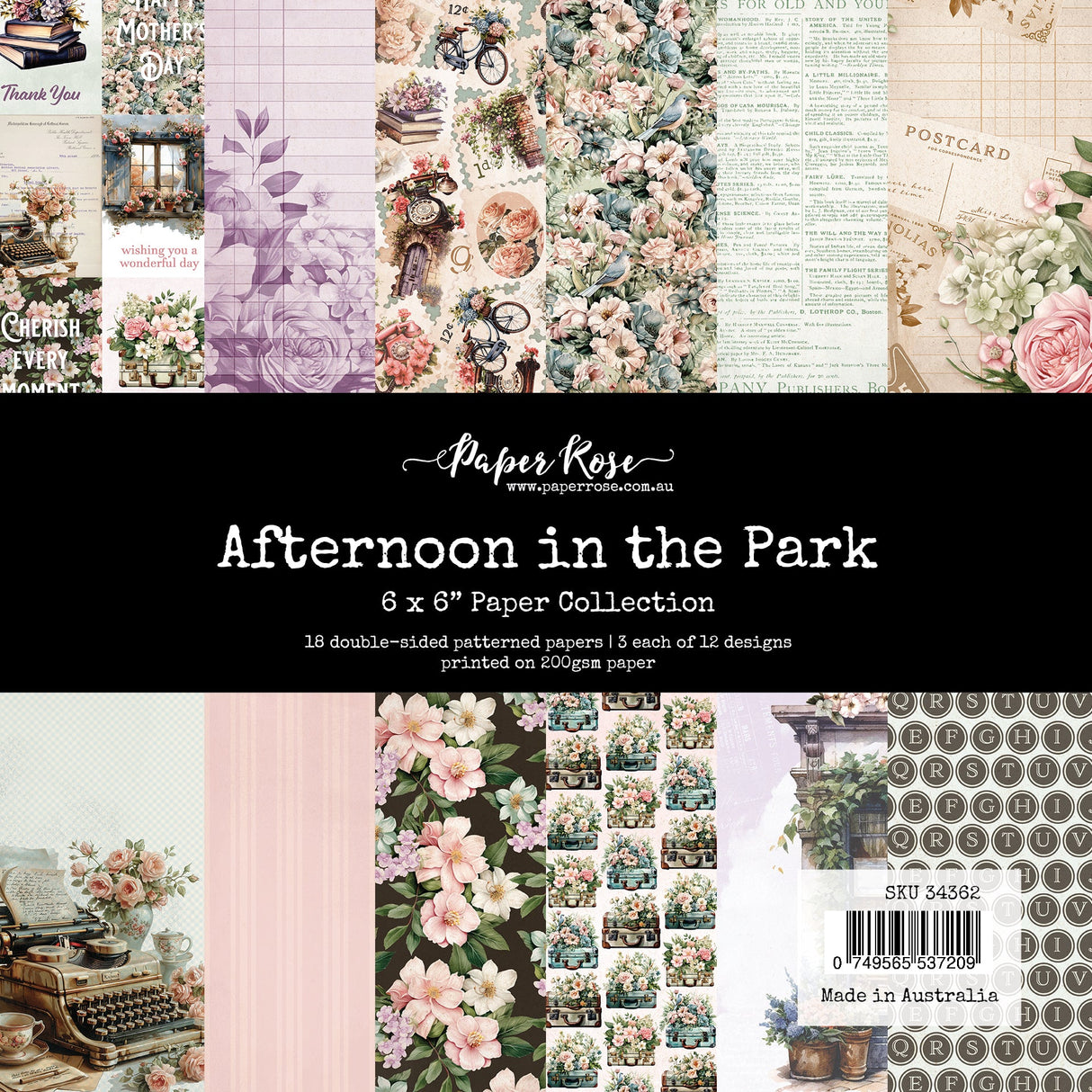 Afternoon in the Park 6x6 Paper Collection 34362 - Paper Rose Studio
