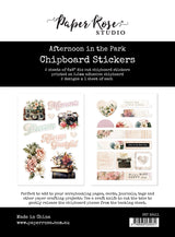 Afternoon in the Park 6x8 Chipboard Sticker Pack 33411 - Paper Rose Studio