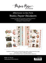 Afternoon in the Park 6x8 Washi Paper Sticker Pack 33414 - Paper Rose Studio