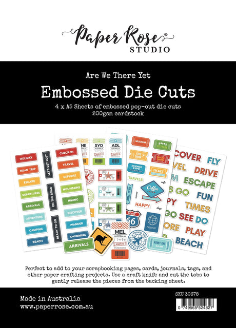 Are We There Yet Embossed Die Cuts 30678 - Paper Rose Studio