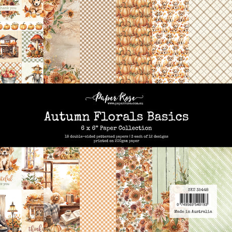 Autumn Florals Basics 6x6 Paper Collection 35448 - Paper Rose Studio