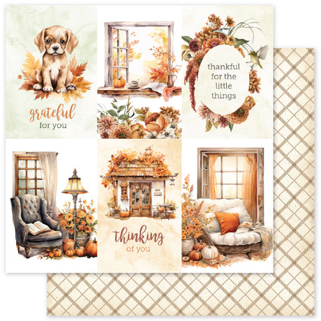 Autumn Florals Basics E 12x12 Paper (12pc Bulk Pack) 35466 - Paper Rose Studio