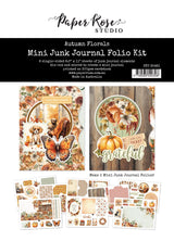 Autumn Florals 8.5" x 11" Mini Junk Journal Folio Kit 35481 - Paper Rose Studio