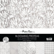 Blooming Proteas - Silver Foil 12x12 Paper Collection 30771 - Paper Rose Studio