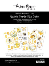 Bees & Butterflies 6x8" Quick Cards Die Cuts 33732 - Paper Rose Studio