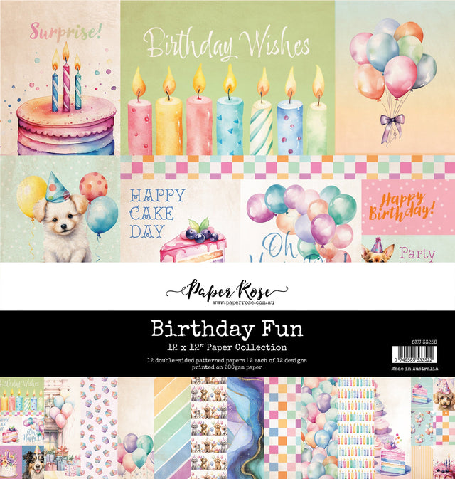 Birthday Fun 12x12 Paper Collection 33258 - Paper Rose Studio