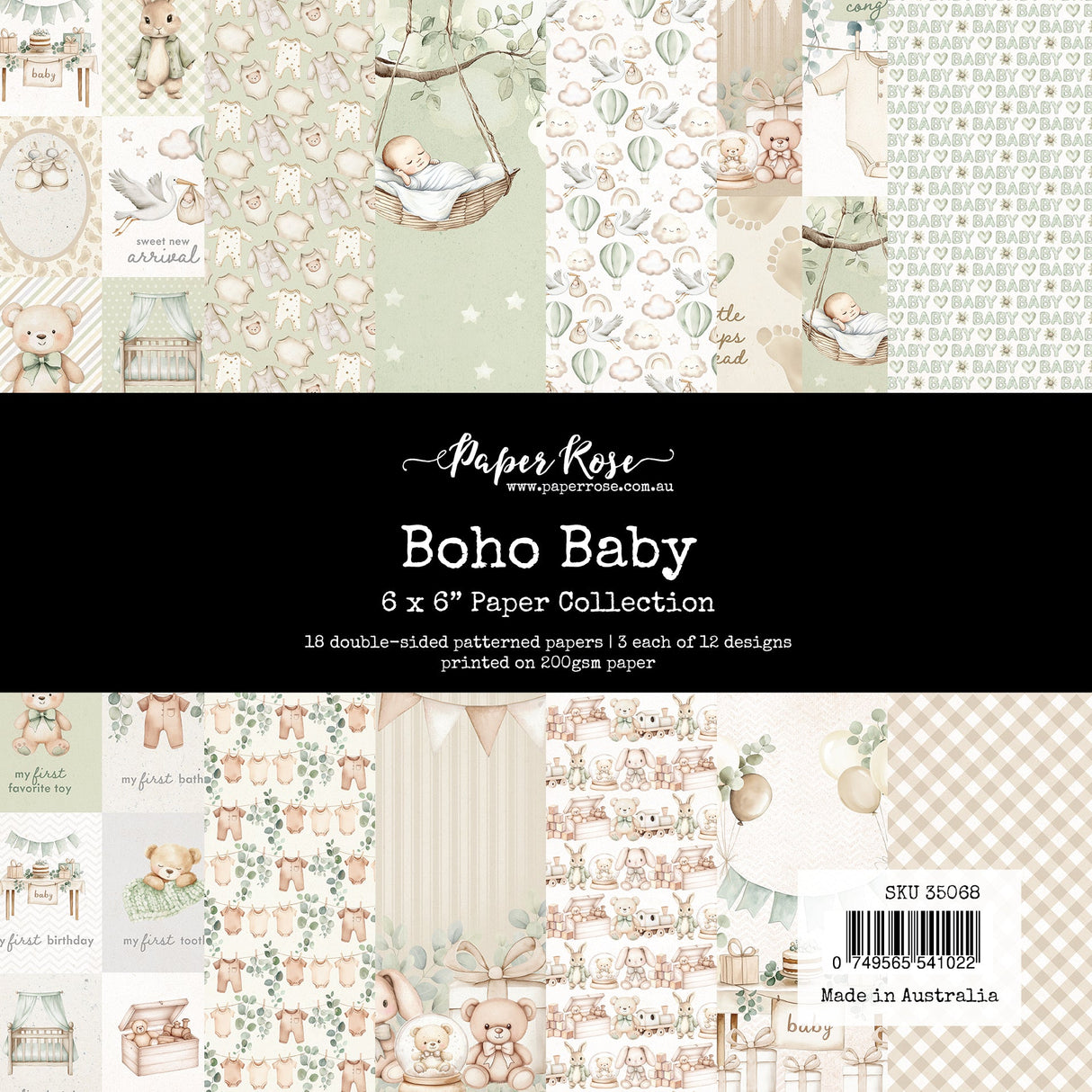 Boho Baby 6x6 Paper Collection 35068 - Paper Rose Studio