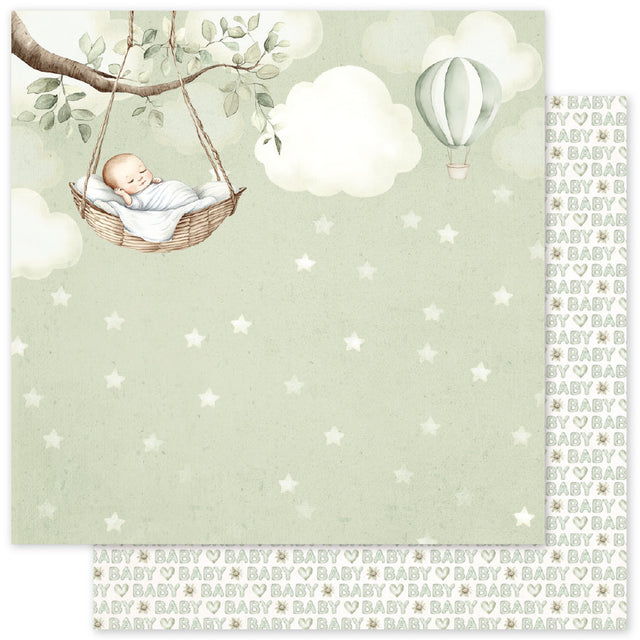 Boho Baby B 12x12 Paper (12pc Bulk Pack) 35077 - Paper Rose Studio