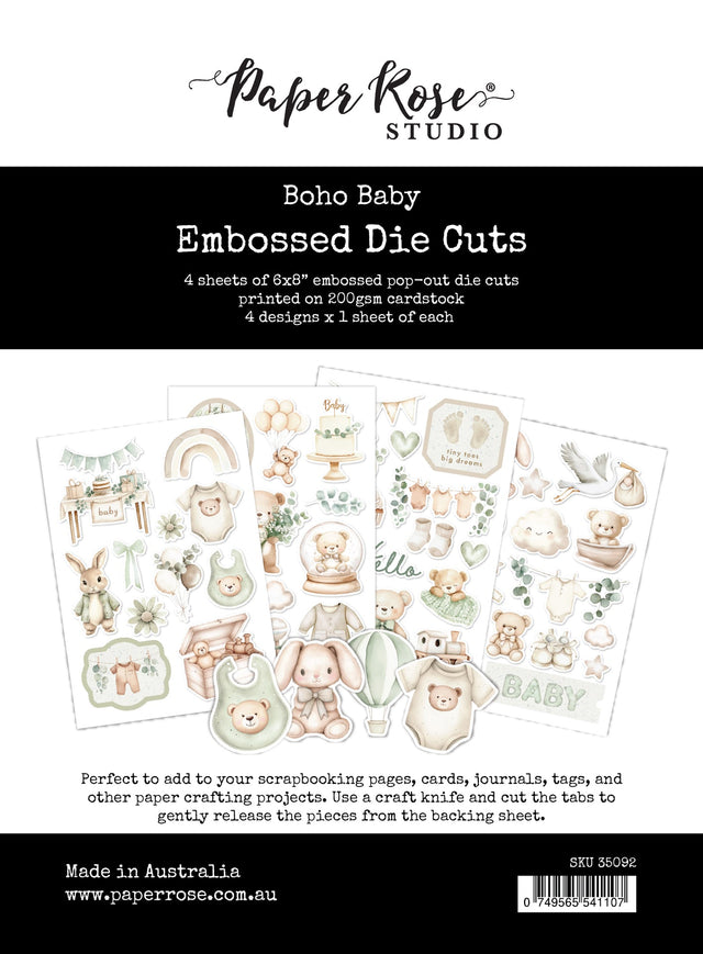 Boho Baby Embossed Die Cuts 35092 - Paper Rose Studio