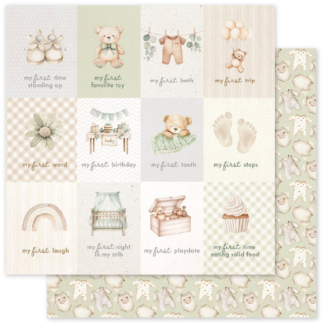 Boho Baby E 12x12 Paper (12pc Bulk Pack) 35086 - Paper Rose Studio