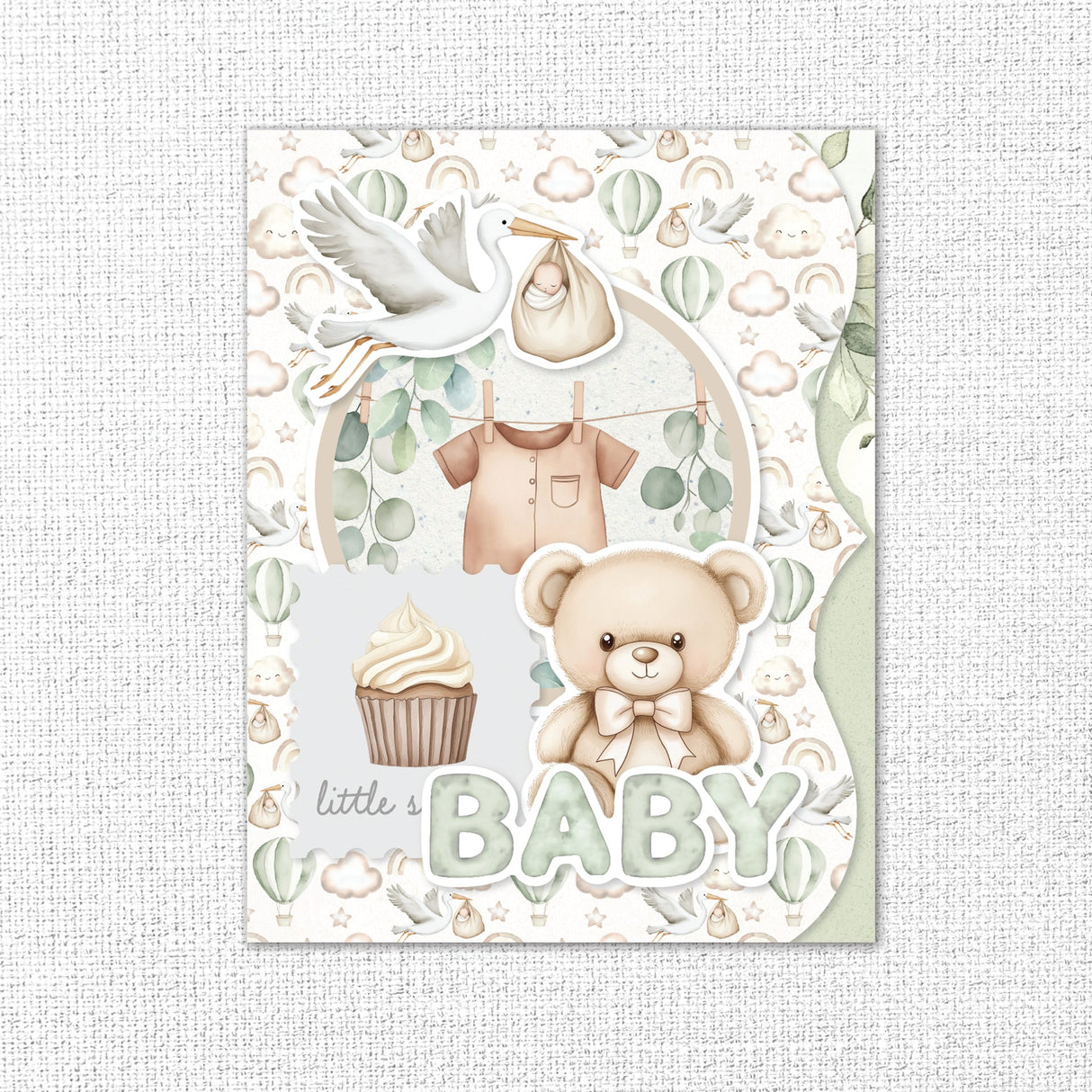 Boho Baby 8.5" x 11" Mini Junk Journal Folio Kit 35131 - Paper Rose Studio