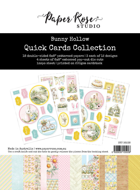 Bunny Hollow 6x8" Quick Cards Kit 36238 - Paper Rose Studio