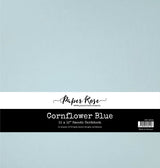 Cornflower Blue Smooth Cardstock 12x12" 12 sheets 32844 - Paper Rose Studio