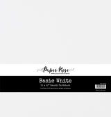 Basic White Smooth Cardstock A3  48 sheets - Paper Rose Studio