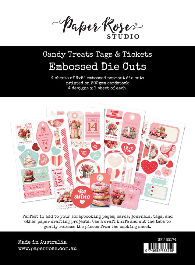 Candy Treats Tags & Tickets Embossed Die Cuts 33174 - Paper Rose Studio