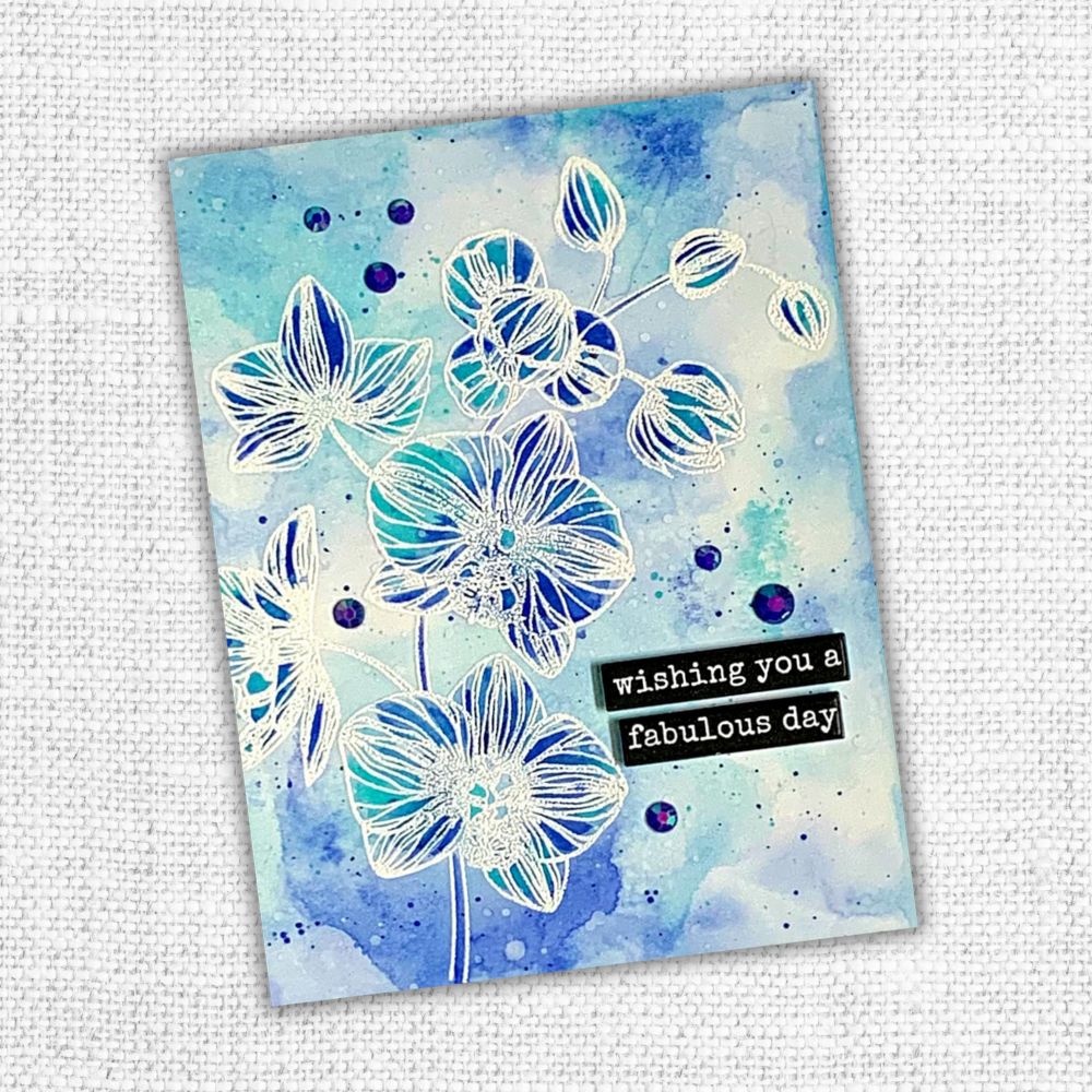 Orchid Bloom Clear Stamp Set 24781 - Paper Rose Studio