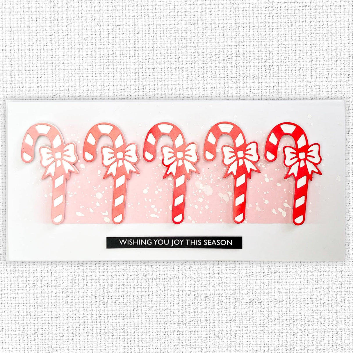 Candy Cane with Bow Small Metal Cutting Die 32490 - Paper Rose Studio