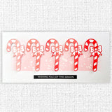 Candy Cane with Bow Small Metal Cutting Die 32490 - Paper Rose Studio