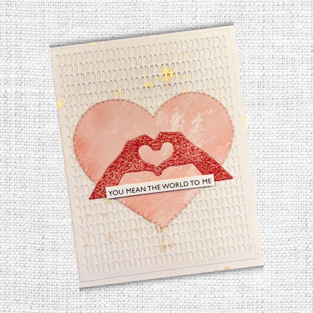 Love Heart Hands Metal Cutting Die 25612 - Paper Rose Studio