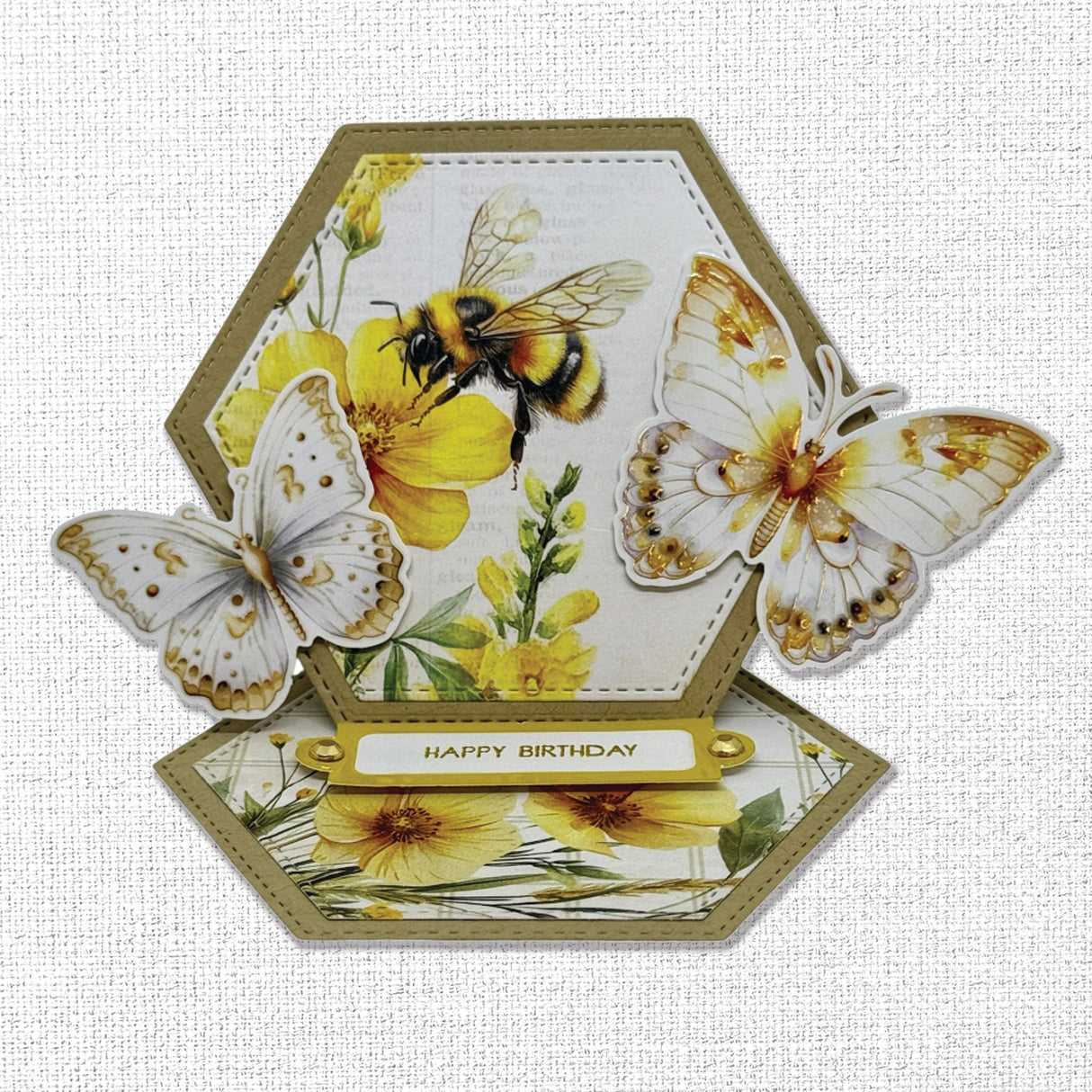 Bees & Butterflies Embossed Die Cuts 33585 - Paper Rose Studio