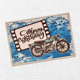 Happy Birthday Chunky Script Stamp Set 24640 - Paper Rose Studio