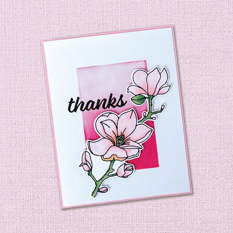 Lovely Florals Magnolia 4x6" Clear Stamp Set 18186