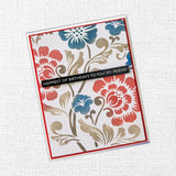 Folk Flowers 6x6" Stencil 19718 - Paper Rose Studio