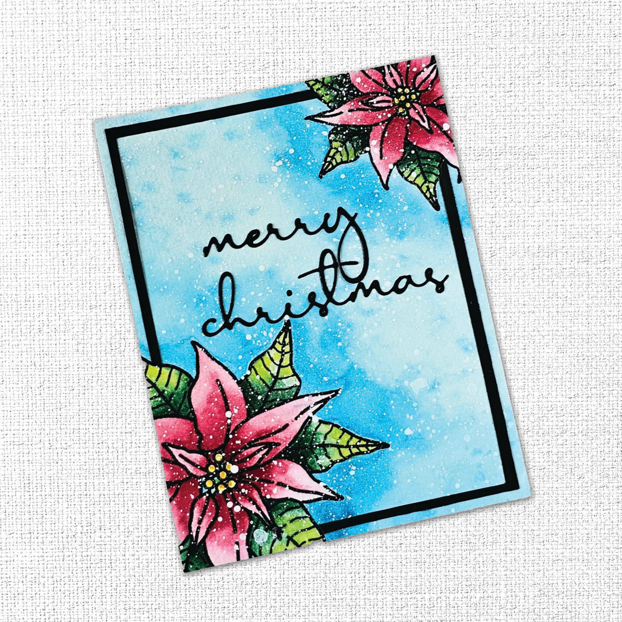 Poinsettia Large Clear Stamp 27289 DISCONTINUED - Paper Rose Studio