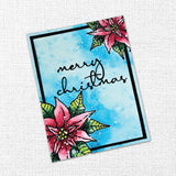 Poinsettia Large Clear Stamp 27289 DISCONTINUED - Paper Rose Studio