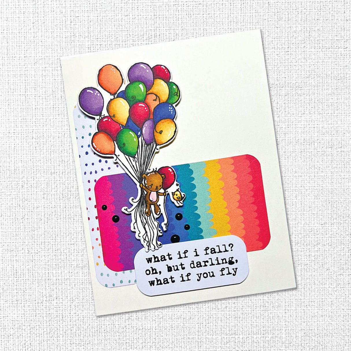 Teddy's Balloons CLEAR STAMP & DIE SET 30687 30688 DISCONTINUED - Paper Rose Studio