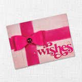 Fancy Script Layered Wishes Metal Cutting Die 32457 - Paper Rose Studio