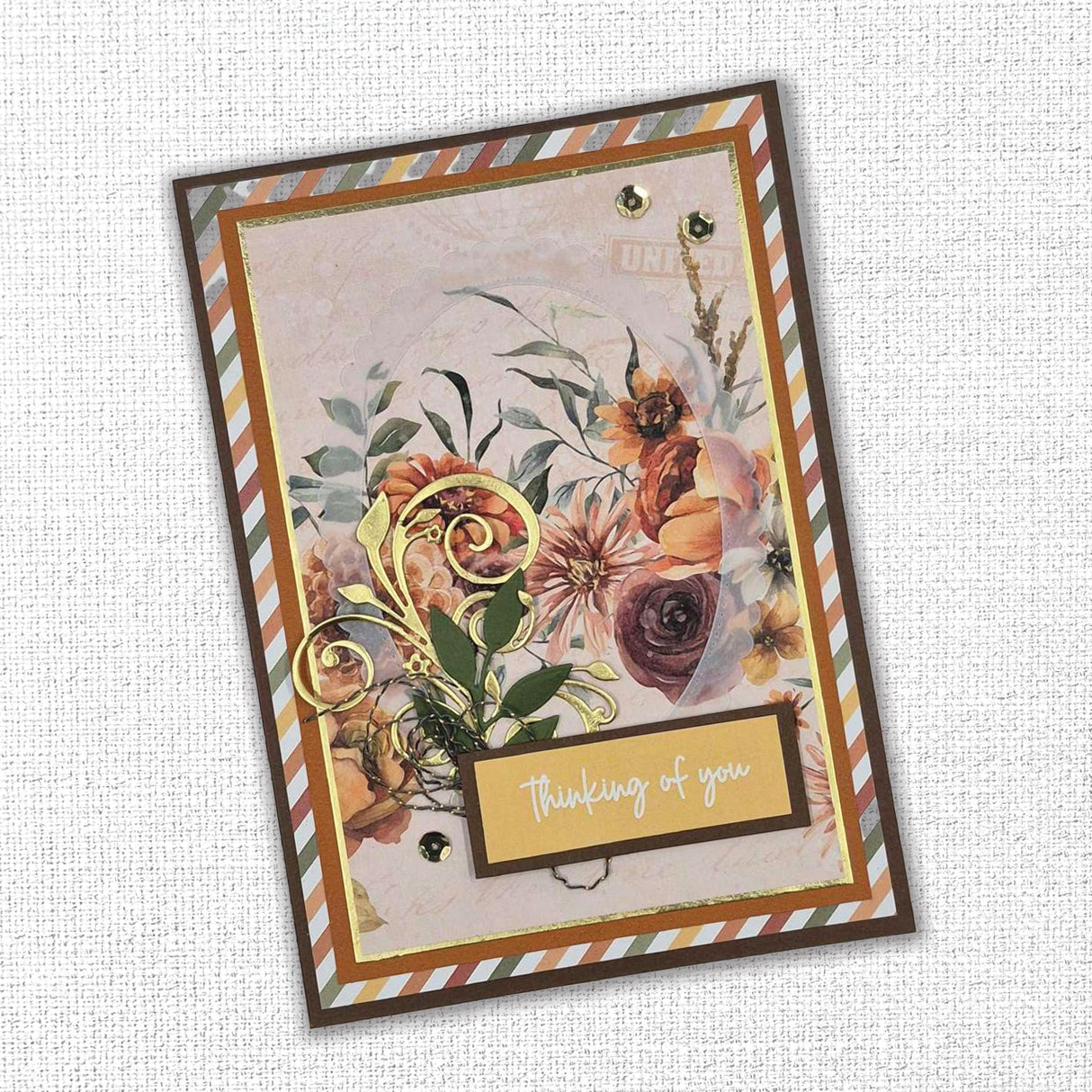 Autumn Florals Tags & Tickets Embossed Die Cuts 35472 - Paper Rose Studio