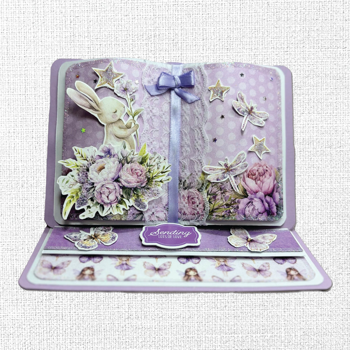 Lavender & Fairies 6x8" Quick Cards Die Cuts 33720 - Paper Rose Studio